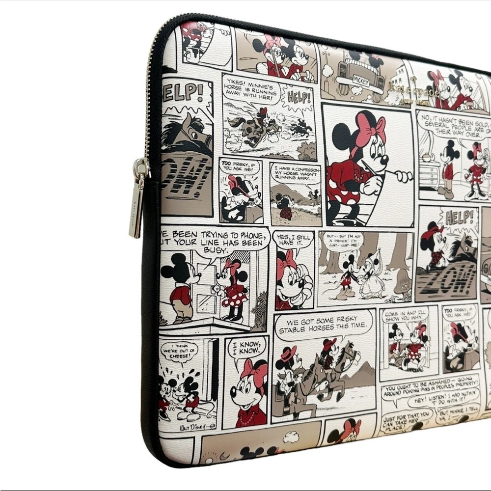 Kate Spade x Disney Minnie Comic Strip  Universal 15 Inch Laptop Sleeve NWOT - Picture 4 of 12